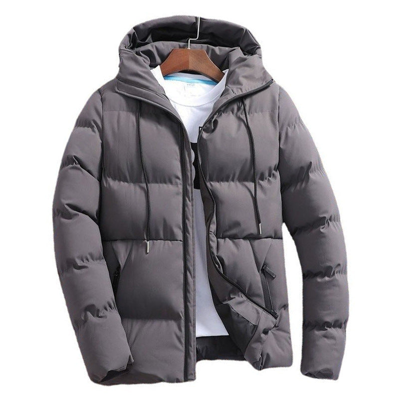 Men's Cotton Padded Jacket Hooded Autumn Winter Casual Coat