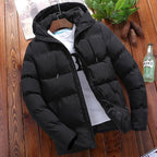 Men's Cotton Padded Jacket Hooded Autumn Winter Casual Coat