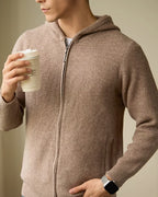 Men's Wool Cardigan Hooded Autumn Winter Sweater