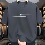 Men's T Shirt Pattern Printed Round Neck Sports