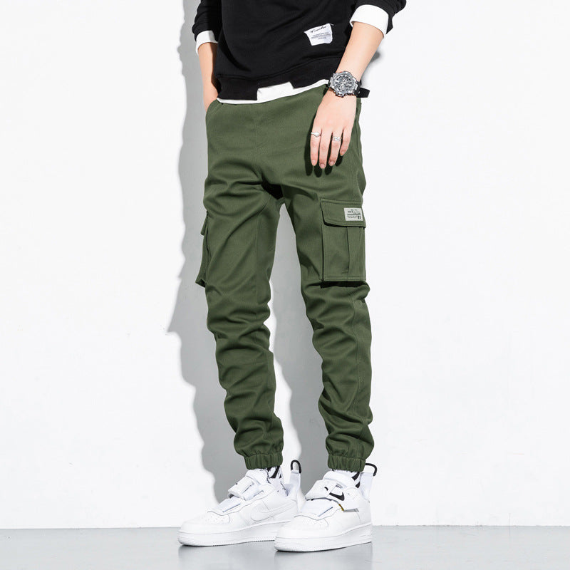 Men's Cropped Trousers Large Size Loose With Feet