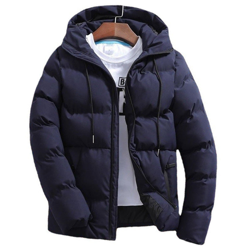 Men's Cotton Padded Jacket Hooded Autumn Winter Casual Coat