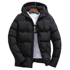 Men's Cotton Padded Jacket Hooded Autumn Winter Casual Coat
