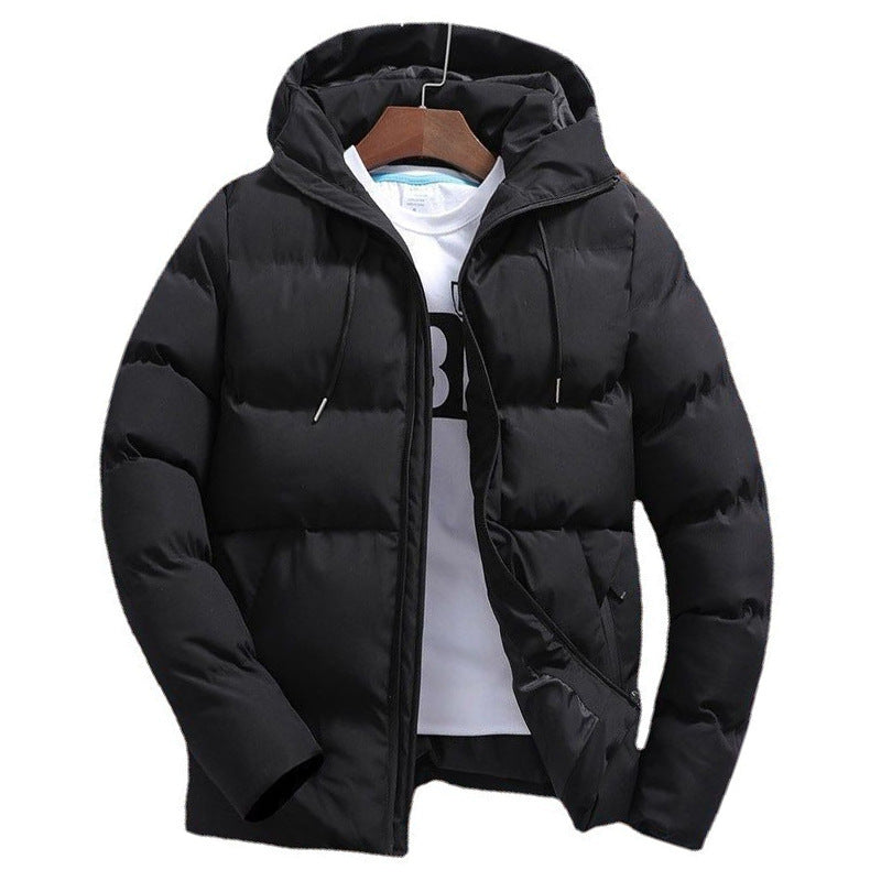 Men's Cotton Padded Jacket Hooded Autumn Winter Casual Coat
