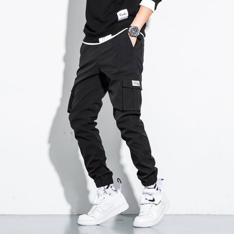 Men's Cropped Trousers Large Size Loose With Feet