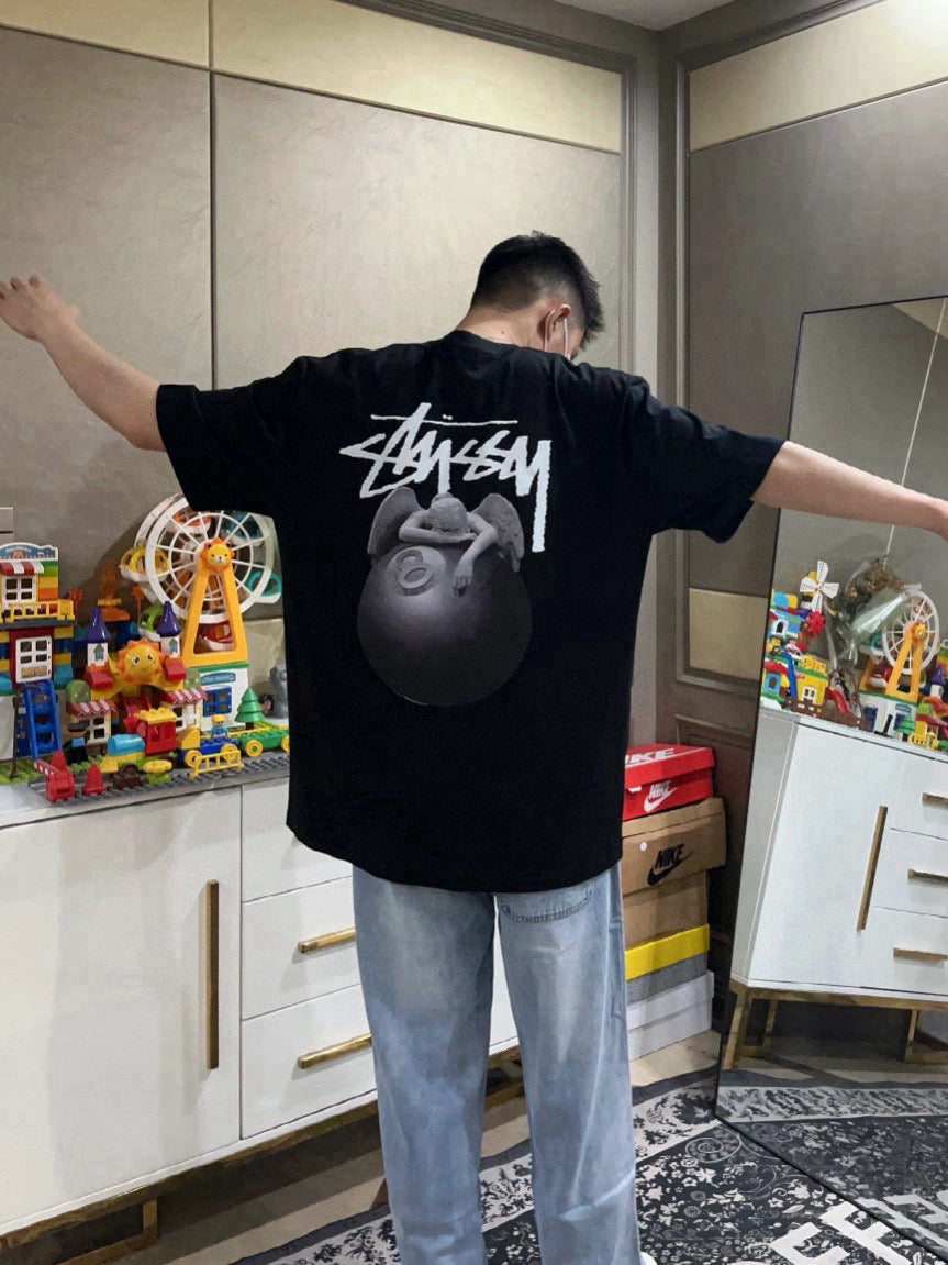 Urban Stussy 8 Ball Angel Graphic T-Shirt