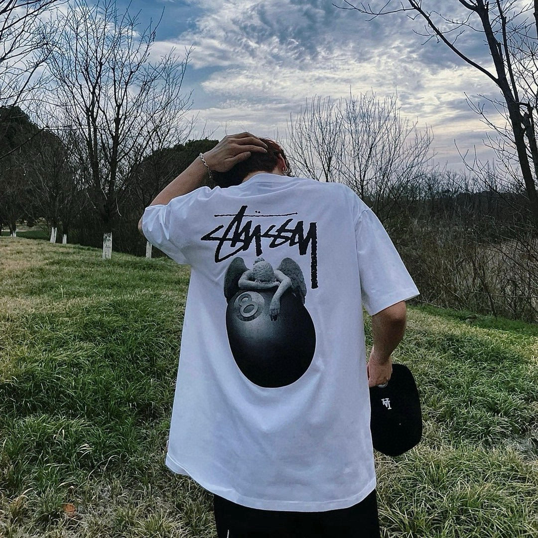 Urban Stussy 8 Ball Angel Graphic T-Shirt