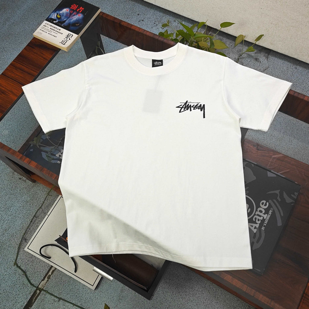 Unisex Stussy Laguna Beach Spiral Graphic T-Shirt