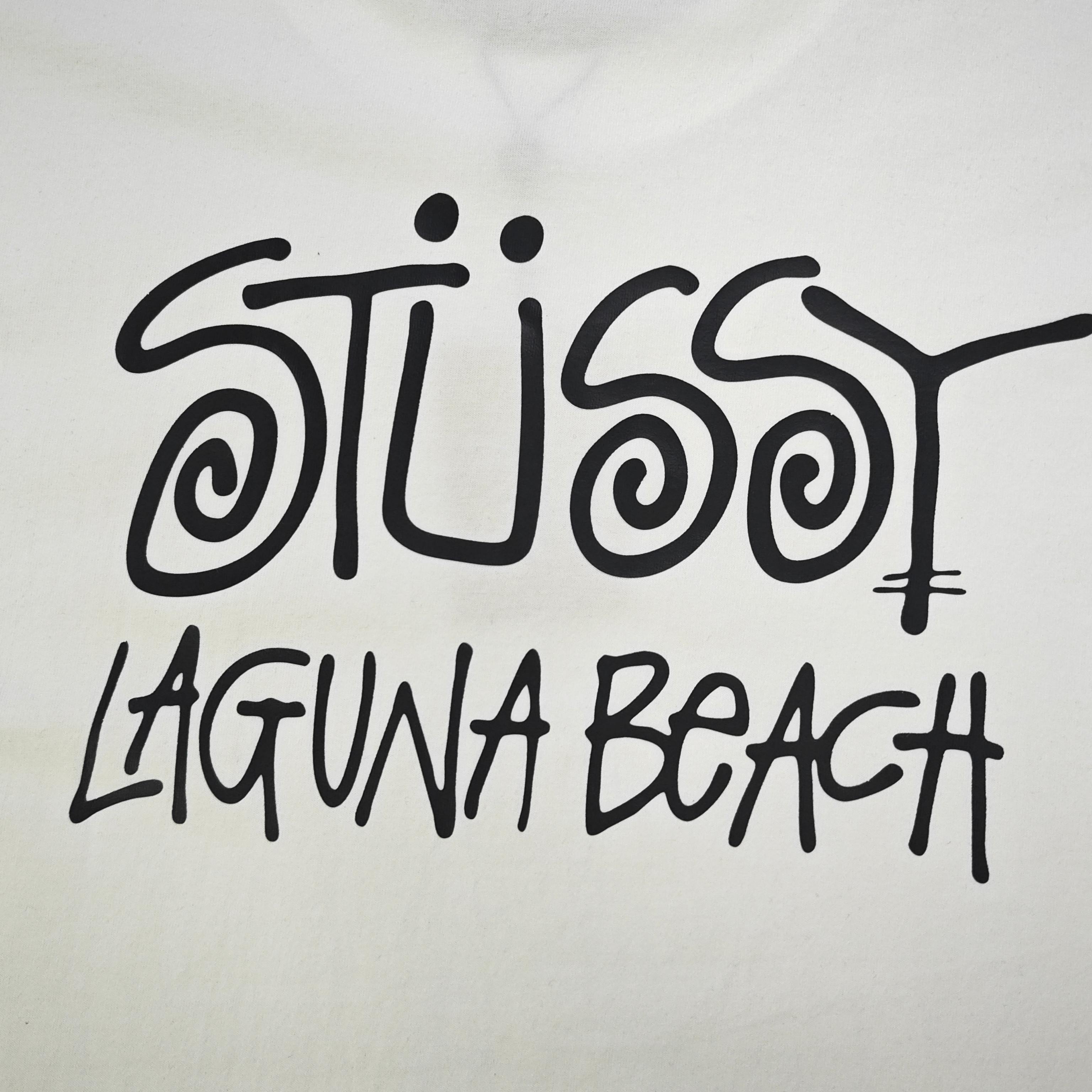 Unisex Stussy Laguna Beach Spiral Graphic T-Shirt