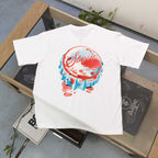 Oversized Stussy Bottle Cap Graphic T-Shirt