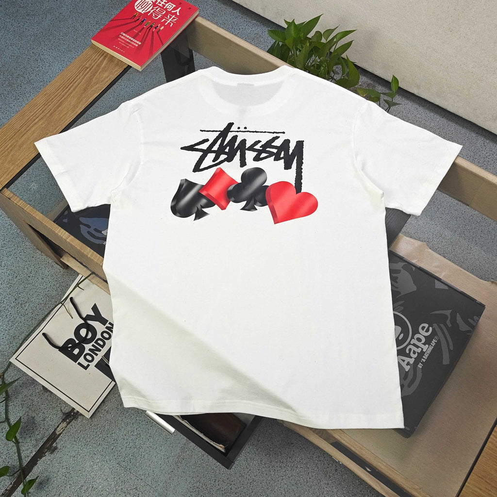 Stussy Playing Card Suits Graphic T-Shirt