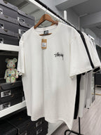 Oversized Stussy Cherry Illustration Graphic T-Shirt