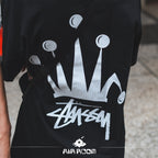 Streetwear Stussy Signature Crown Graphic T-Shirt