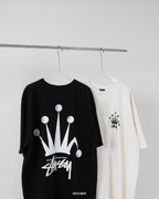 Streetwear Stussy Signature Crown Graphic T-Shirt
