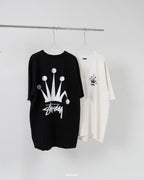 Streetwear Stussy Signature Crown Graphic T-Shirt