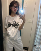 Unisex Stussy Distorted Logo Graphic T-Shirt