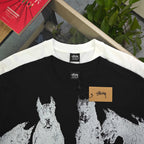 Unisex Stussy Doberman Dog Graphic T-Shirt