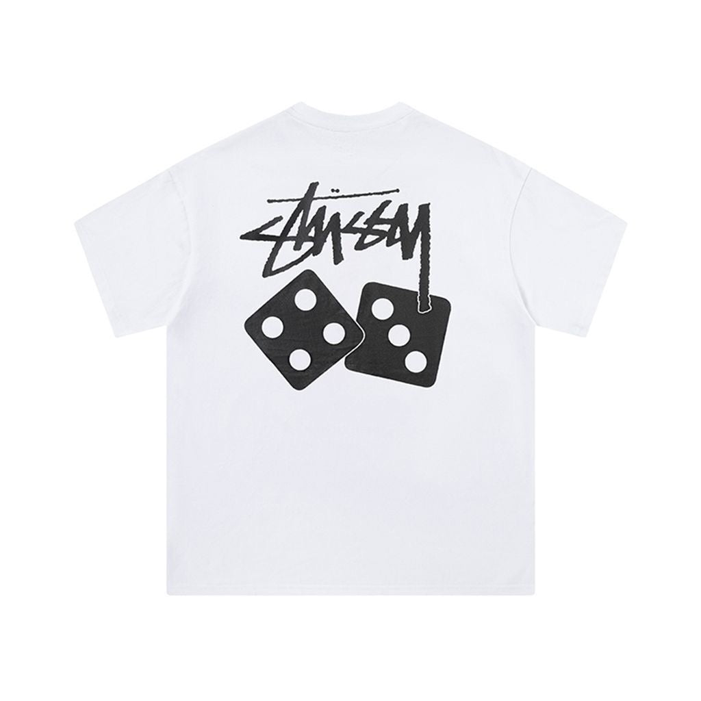 Unisex Stussy Double Dice Graphic T-Shirt