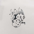 Stussy Flaming Dice Graphic Oversized T-Shirt