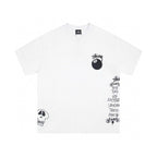 Oversized Stussy Graffiti 8-Ball Graphic T-Shirt