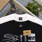 Oversized Stussy Multi-Graphic Artwork T-Shirt