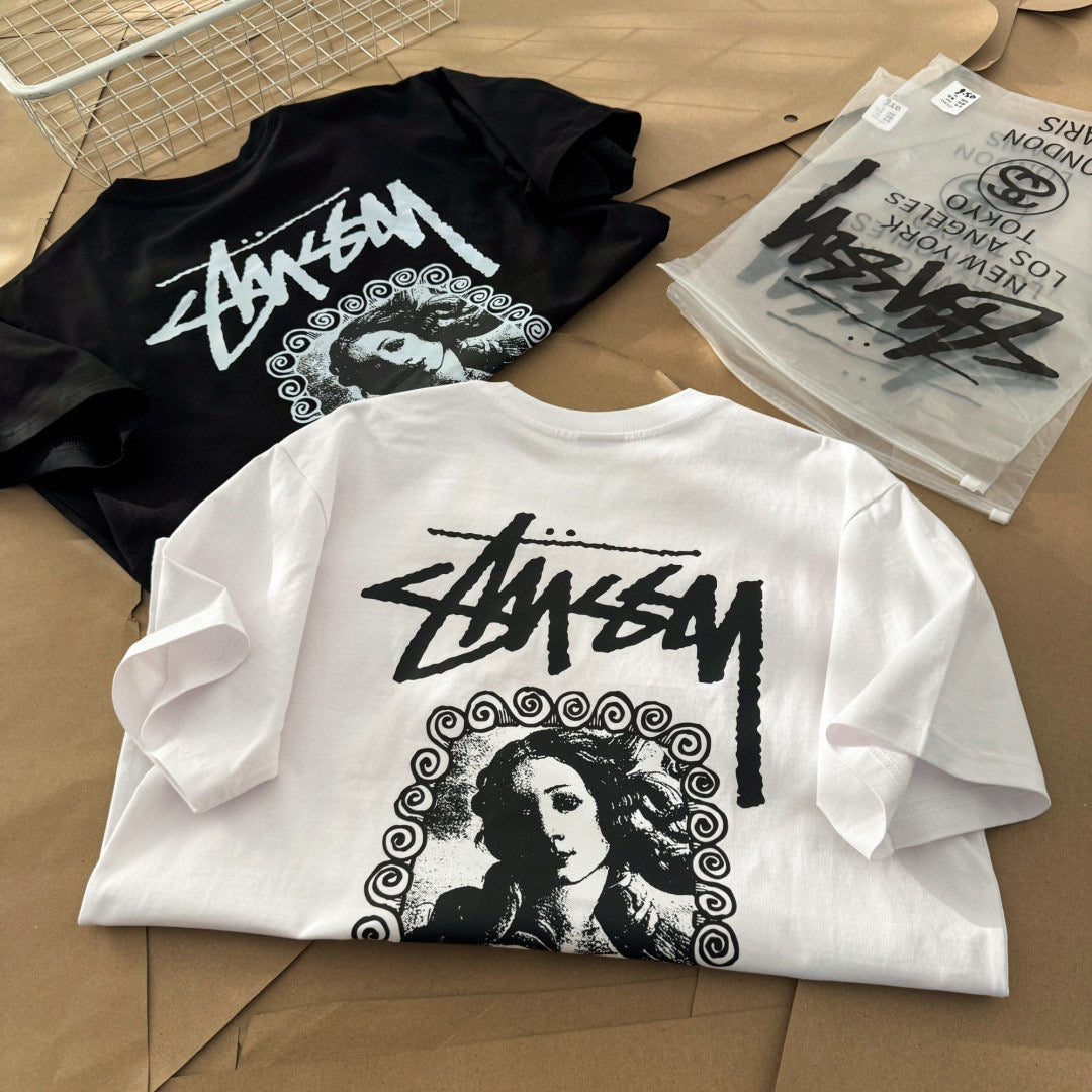 Unisex Stussy Venus Frame Graphic T-Shirt