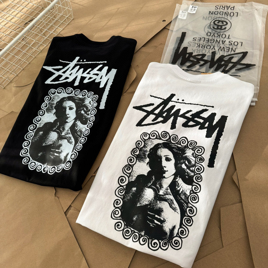 Unisex Stussy Venus Frame Graphic T-Shirt