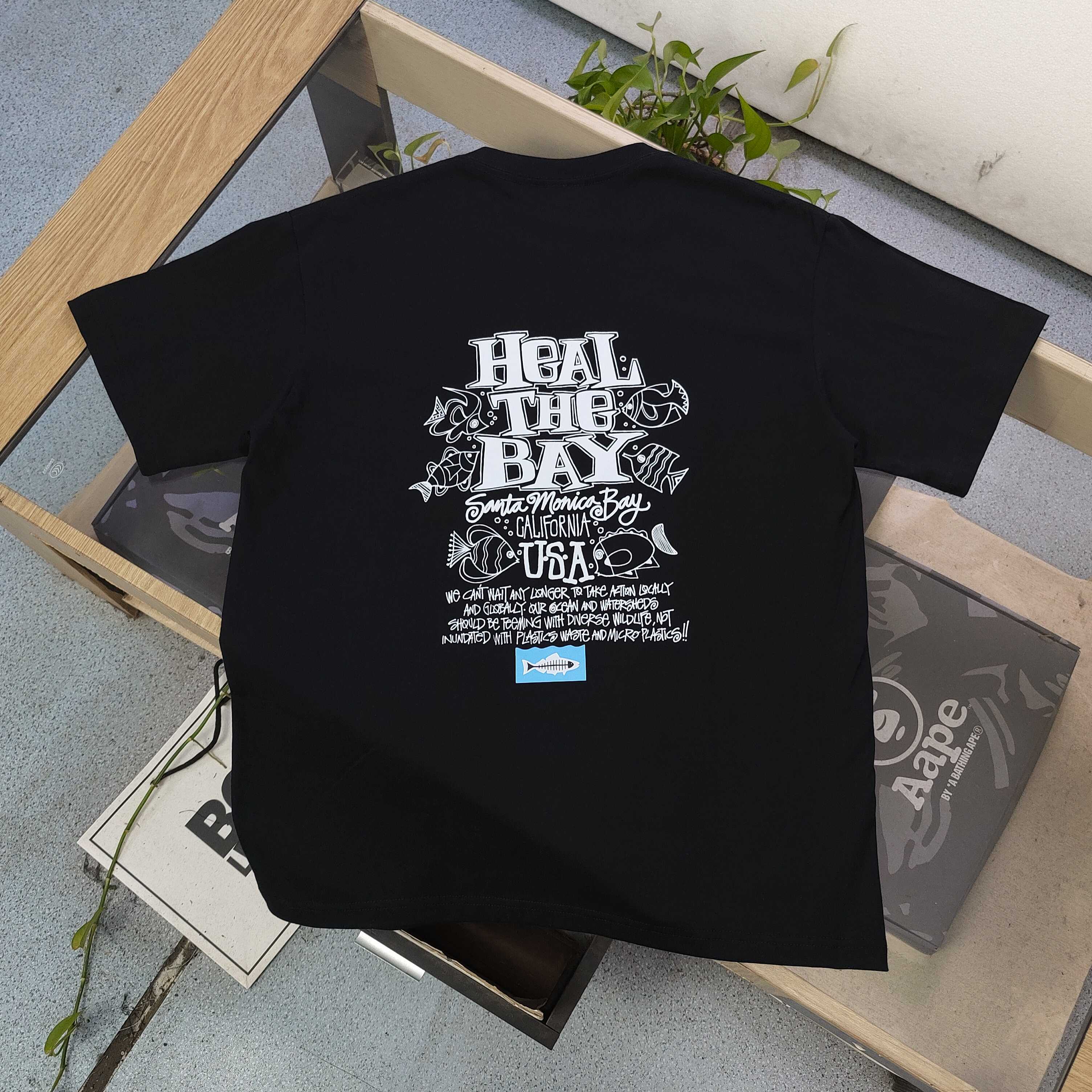 Urban Stussy Heal The Bay Fish Graphic T-Shirt