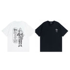 Unisex Stussy Medieval Knight Graphic T-Shirt
