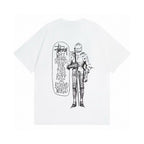 Unisex Stussy Medieval Knight Graphic T-Shirt