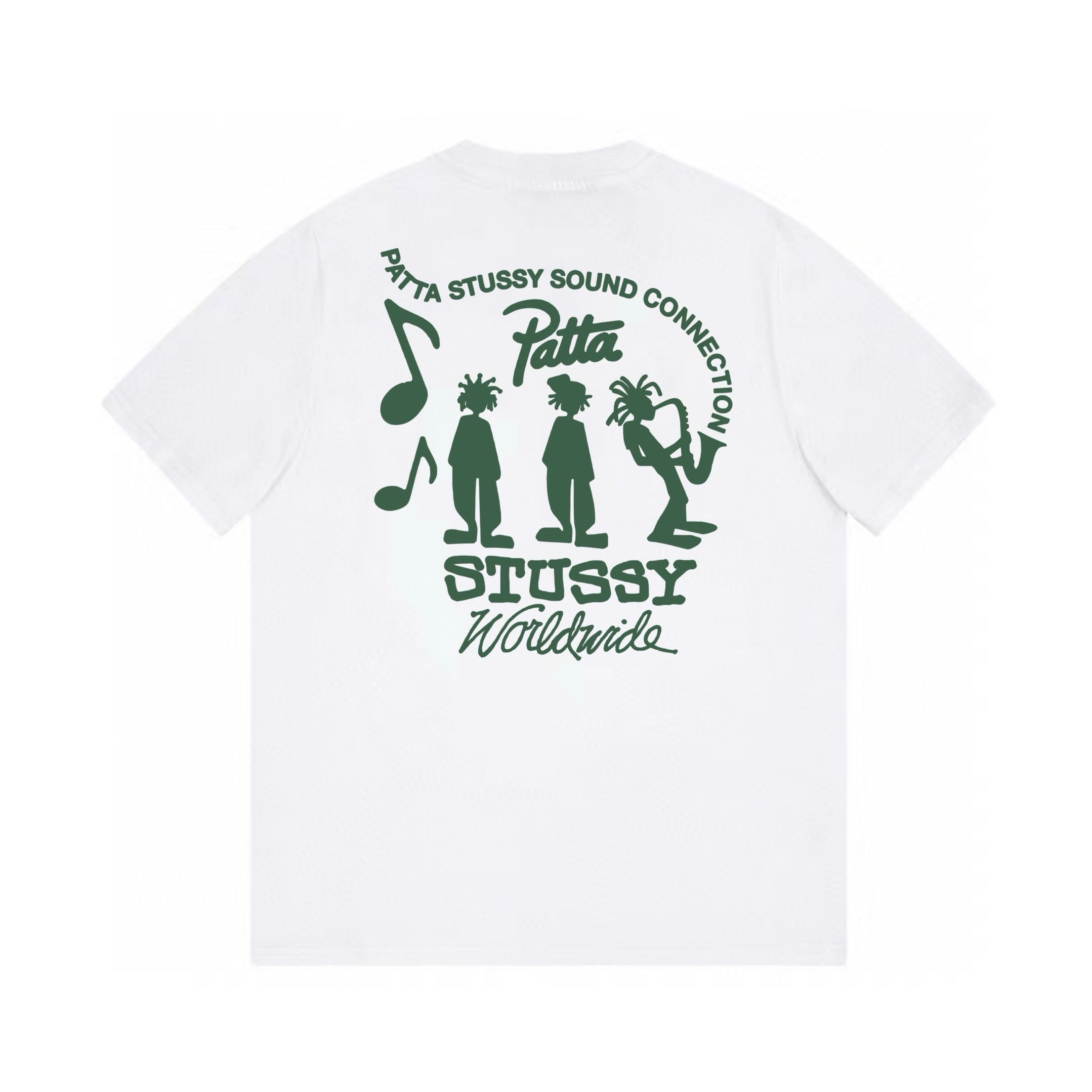 Unisex Stussy Patta Sound Connection Graphic T-Shirt