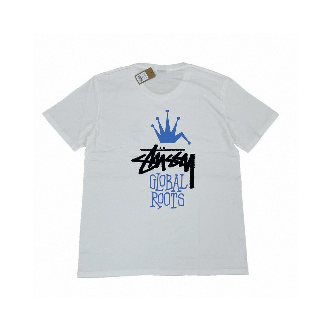 Unisex Stussy Global Roots Crown Graphic T-Shirt