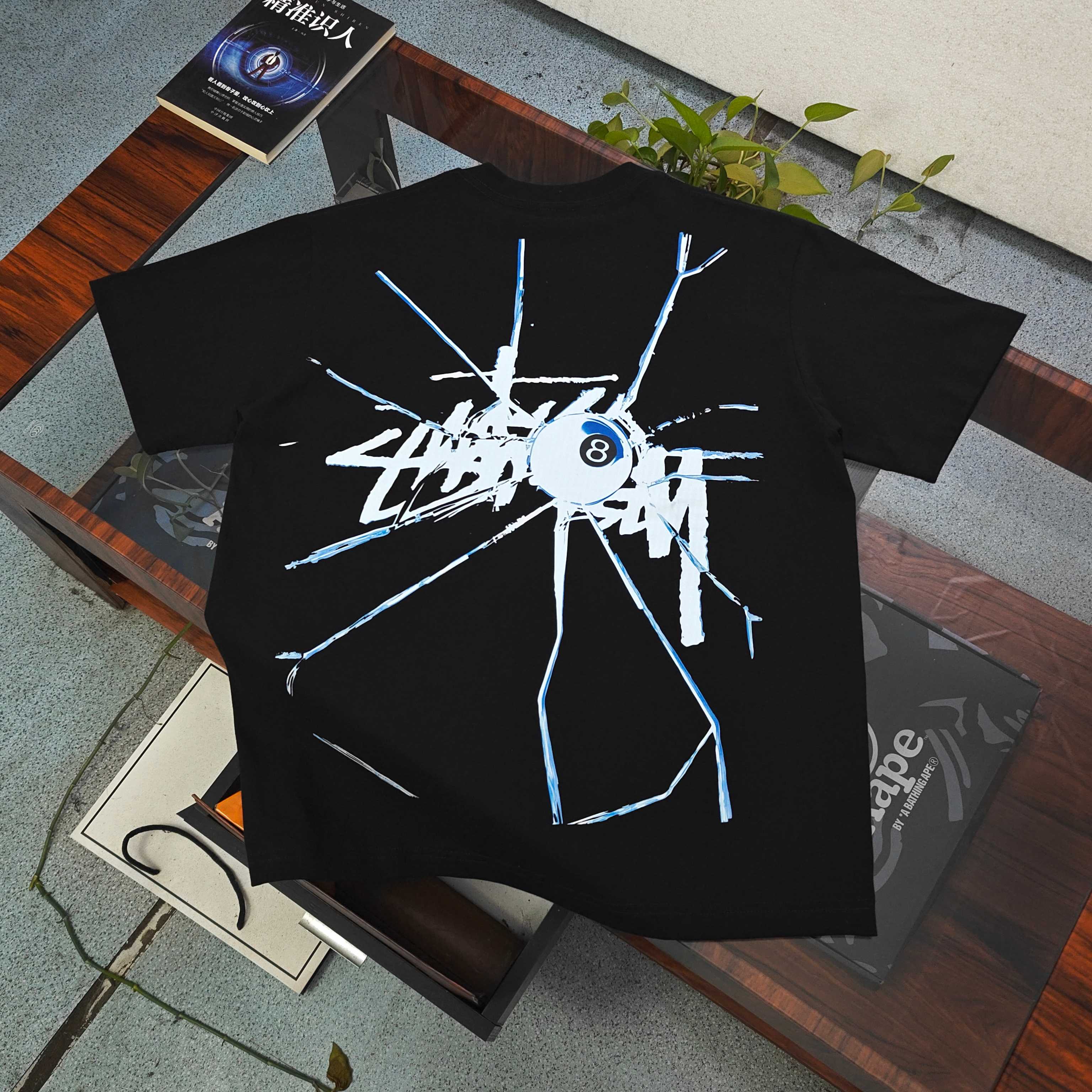 Stussy Shattered 8 Ball Graphic Oversized T-Shirt