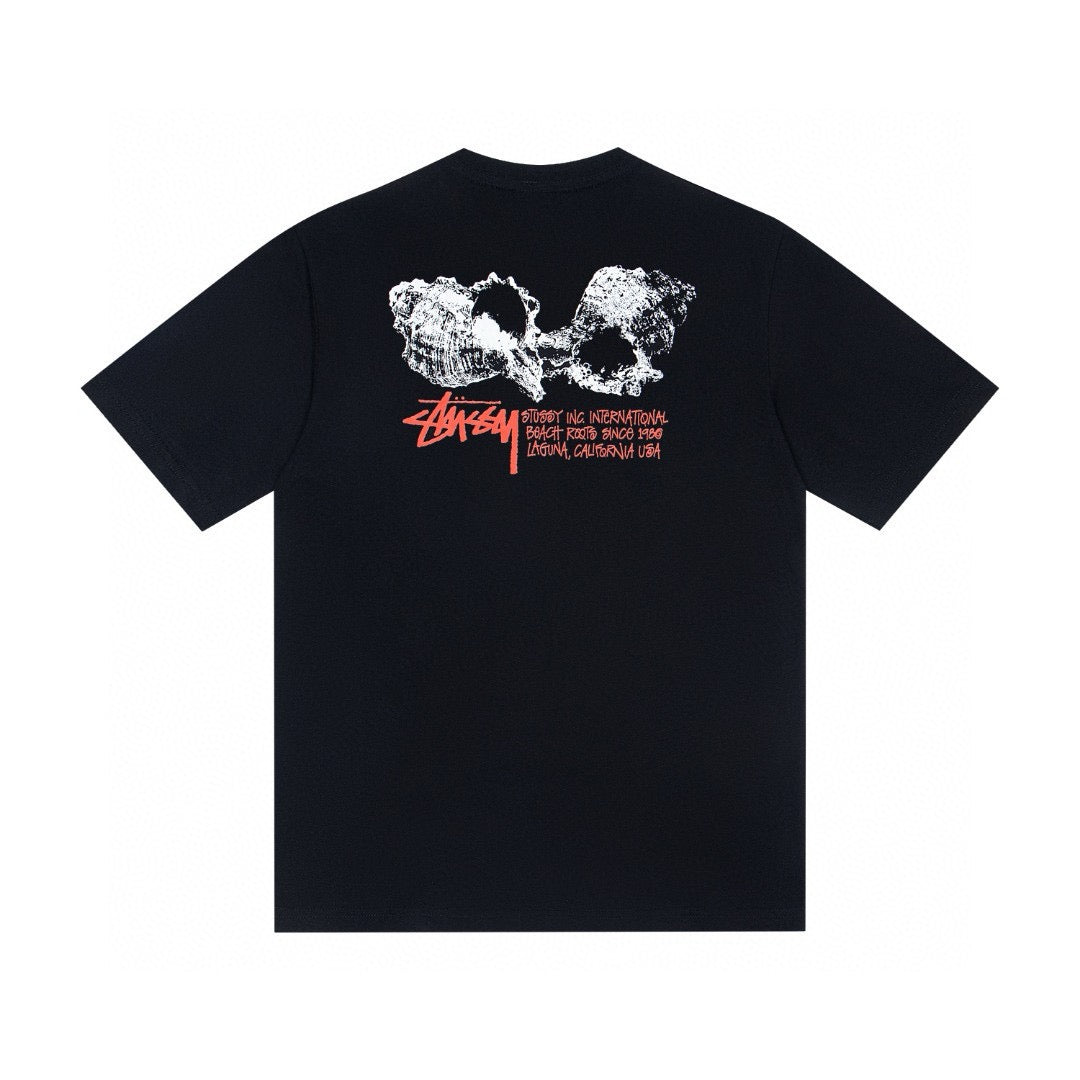 Streetwear Stussy Coastal Shell Graphic T-Shirt