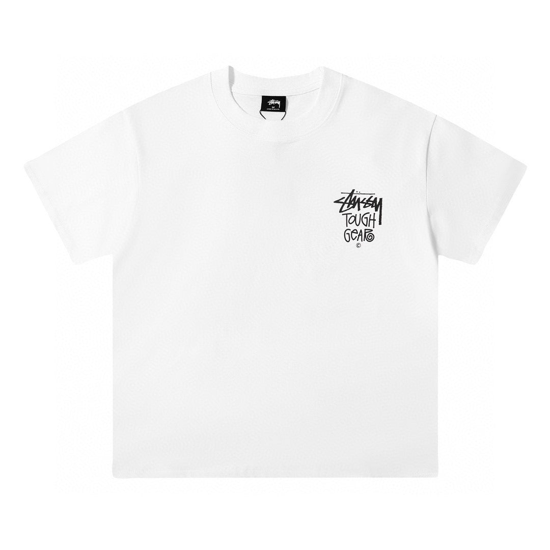 Oversized Stussy Tough Gear Graphic T-Shirt