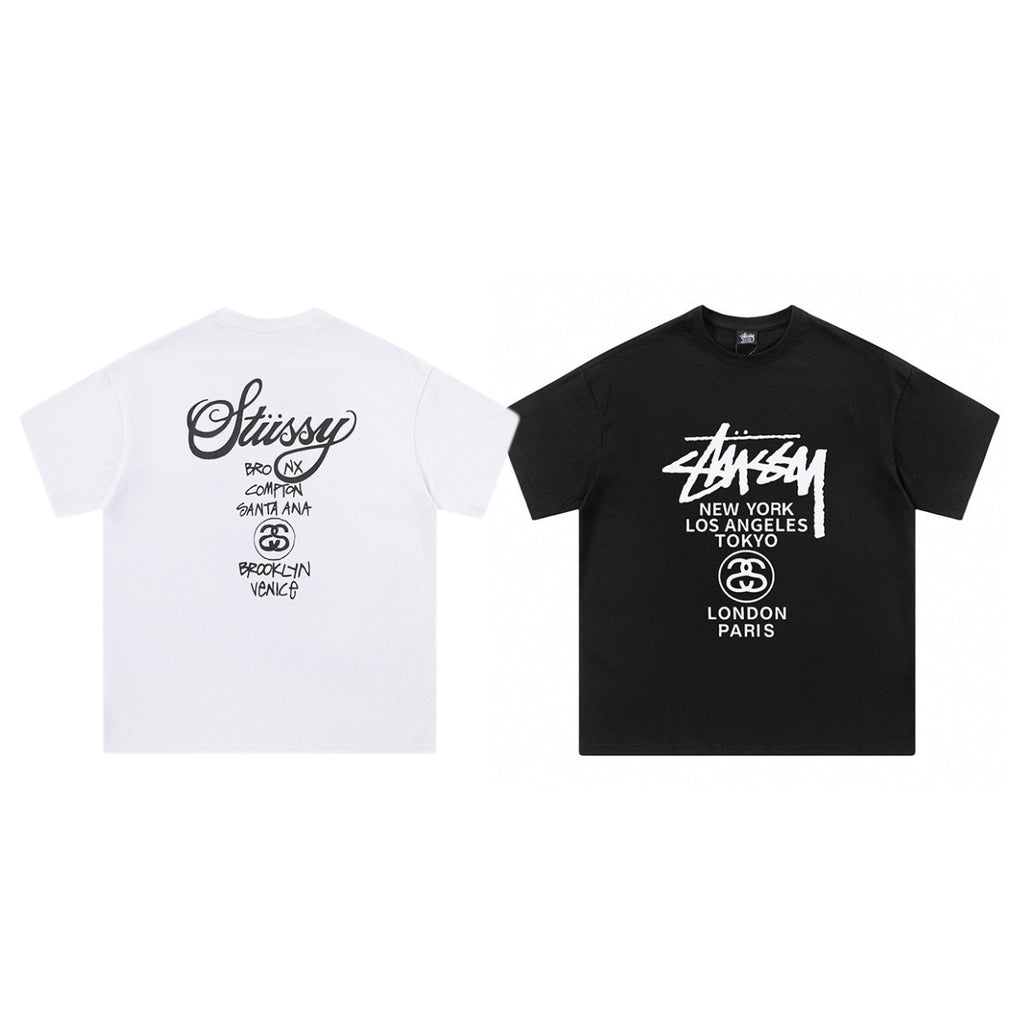 Streetwear Stussy World Tour Graphic T-Shirt
