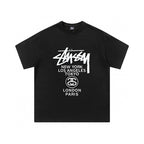 Streetwear Stussy World Tour Graphic T-Shirt