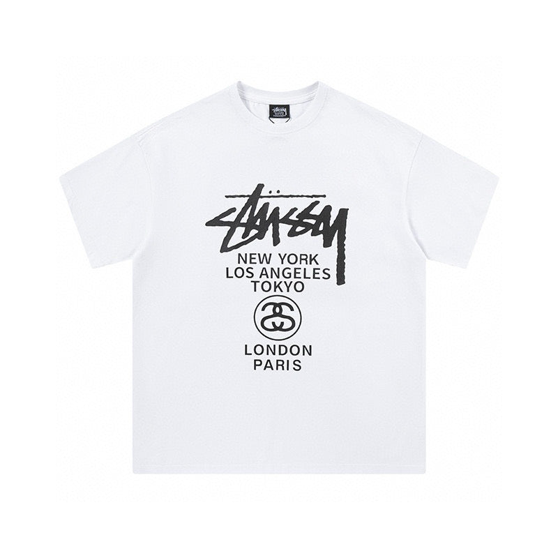 Streetwear Stussy World Tour Graphic T-Shirt