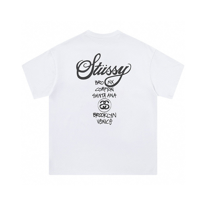 Streetwear Stussy World Tour Graphic T-Shirt