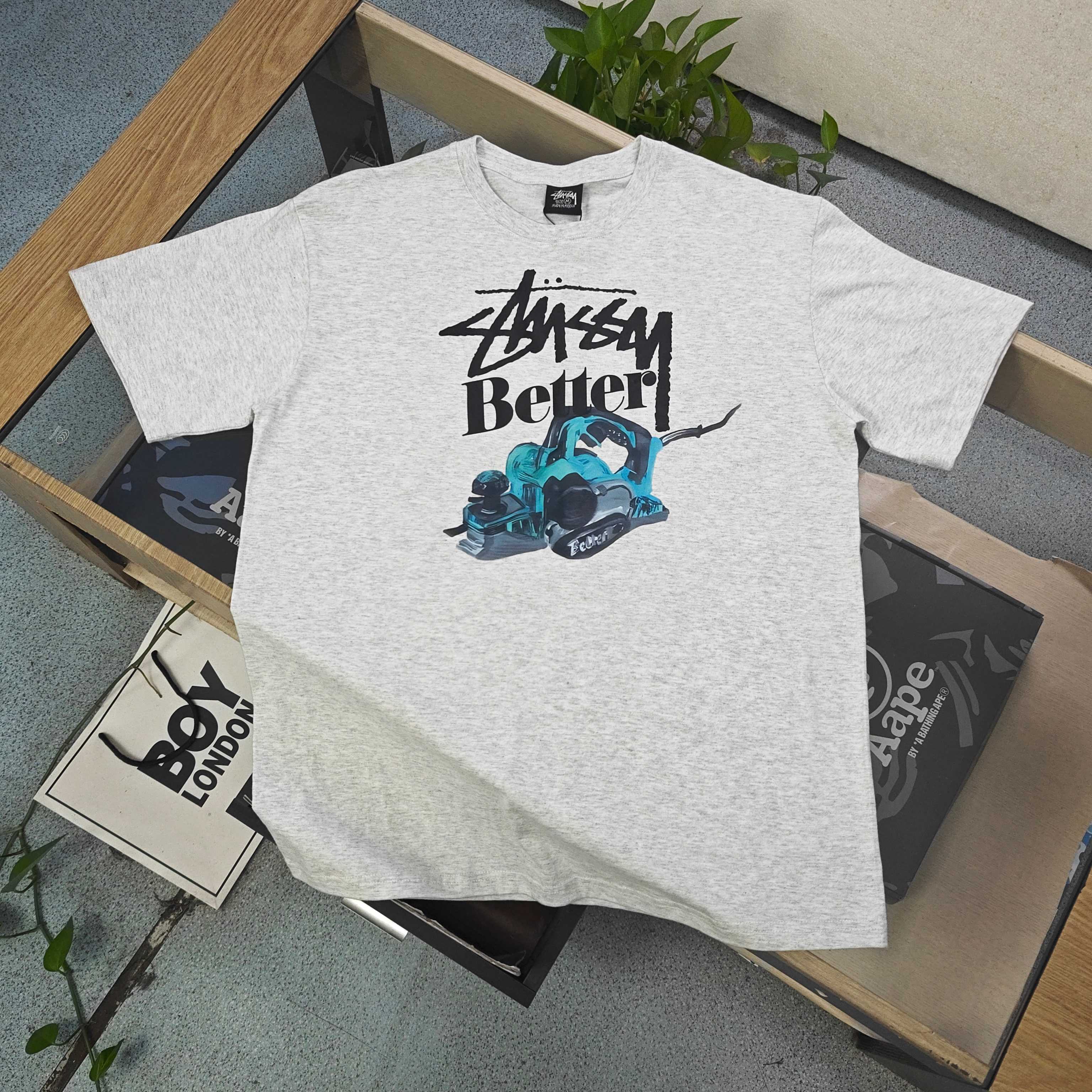Unisex Stussy Better Power Planer Graphic T-Shirt