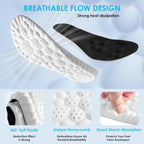 Unisex 4D Cushioned Arch Support Shoe Insoles