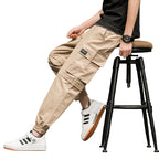 Men's cropped trousers Harlan style casual loose fit