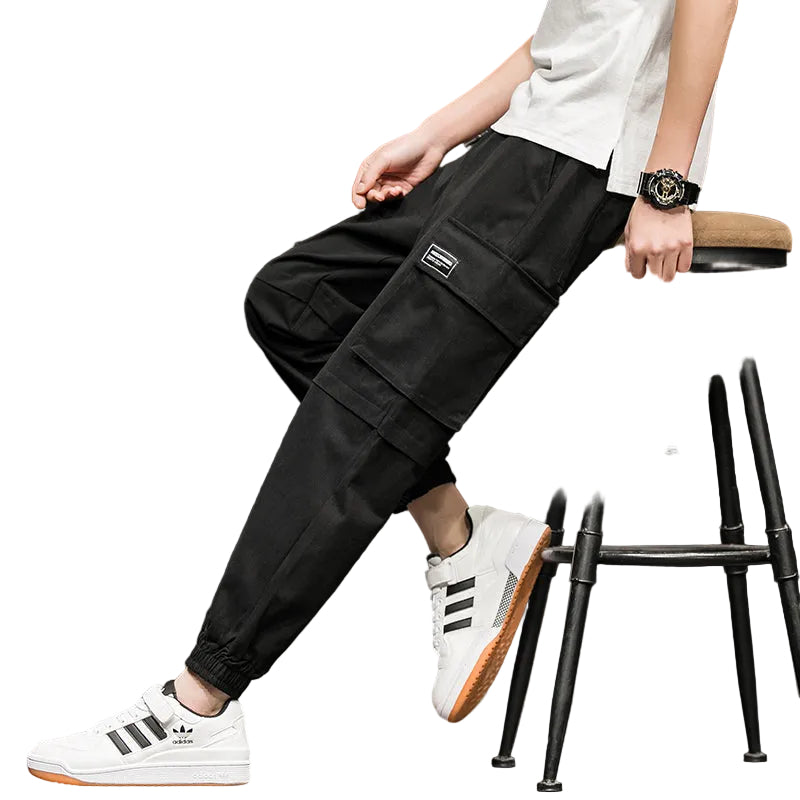 Men's Harlan style casual pants cropped fit comfortable design