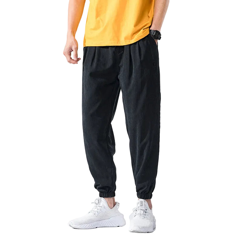 Lightweight men's summer trousers loose casual style