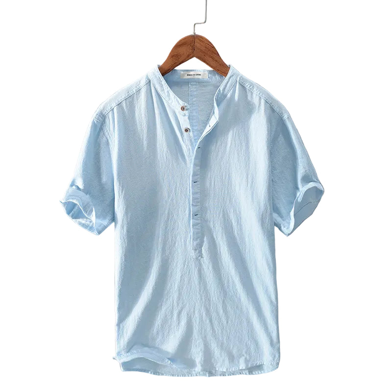Men's short sleeve ice silk t shirt detail