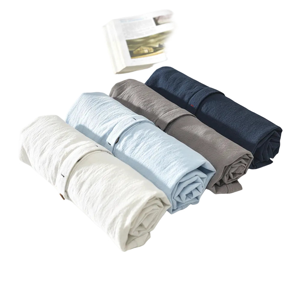 Men's stand collar t shirt back view