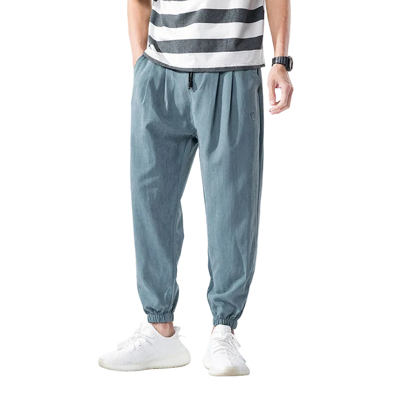 Men's summer loose casual pants thin breathable fabric