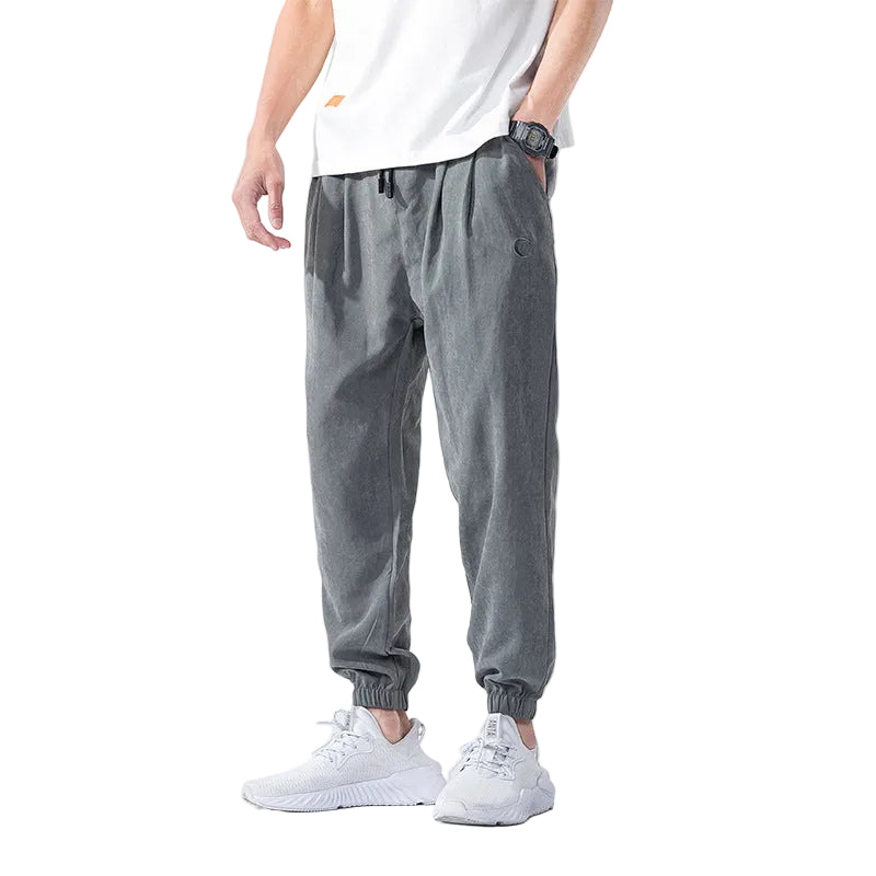 Men's thin casual trousers loose fit for summer comfort